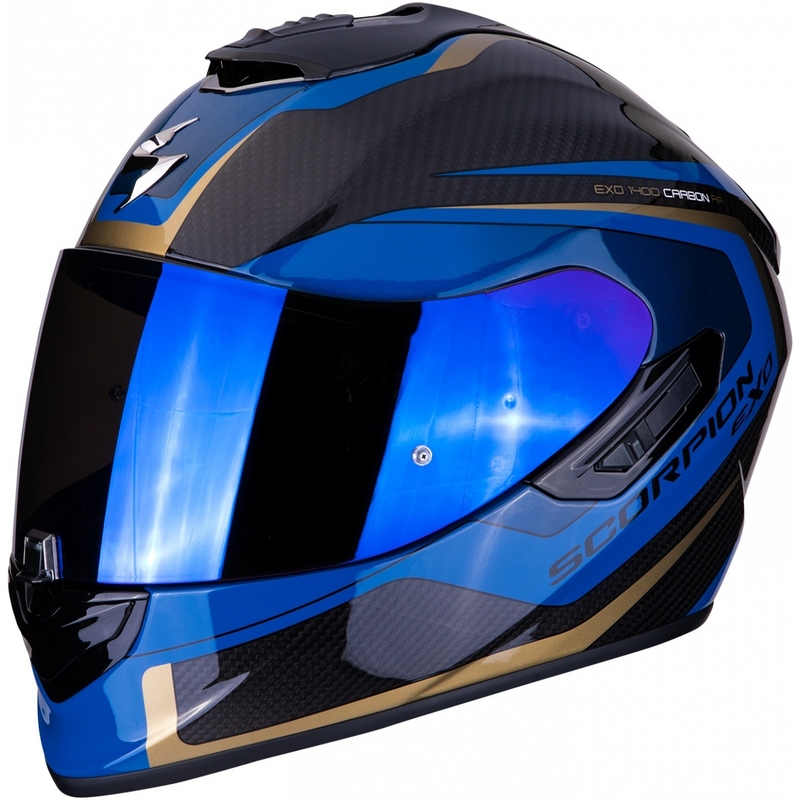 Integralhelm Scorpion EXO-1400 Carbon Air Esprit schwarz-blau