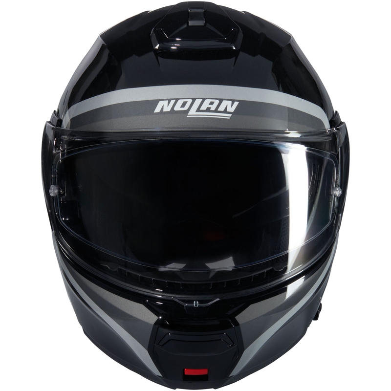 Klappbarer Motorradhelm Nolan N100-6 Assoluto N-COM 349 schwarz-grau