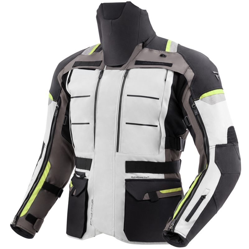 Rebelhorn Cubby V Motorradjacke schwarz-grau-fluogelb