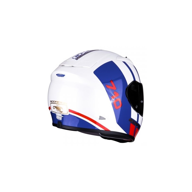 Integralhelm Scorpion EXO-710 Air GT weiß-blau-rot