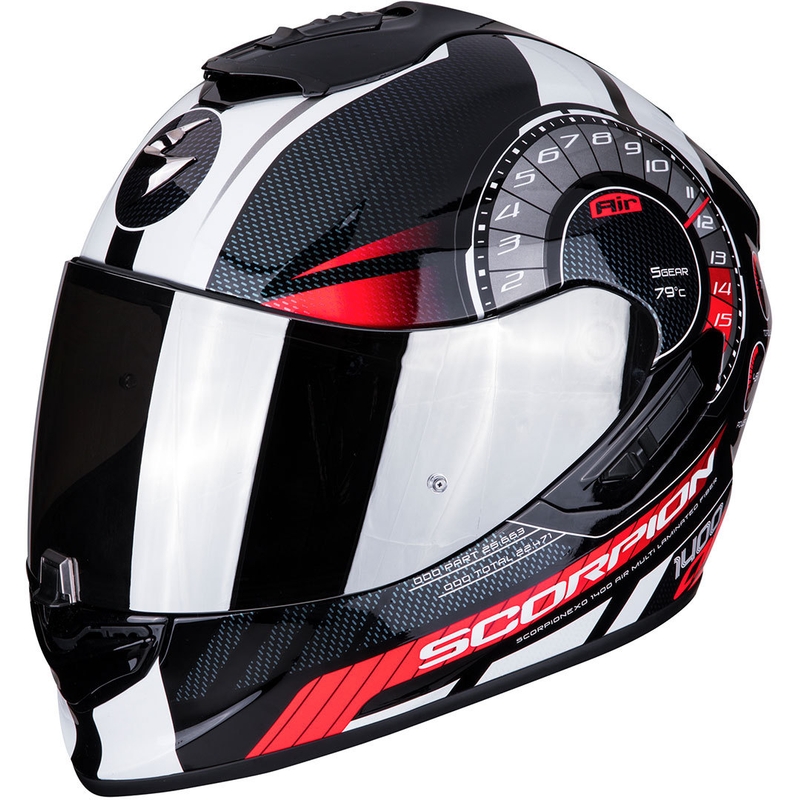Integralhelm Scorpion EXO-1400 Air Torque schwarz-rot