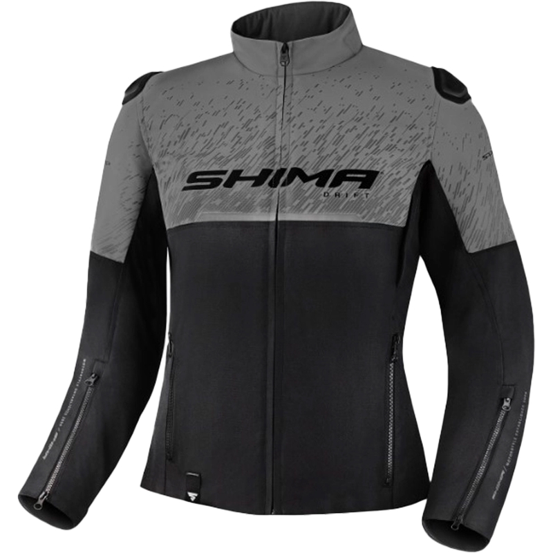 Damen Motorradjacke Shima Drift schwarz-grau