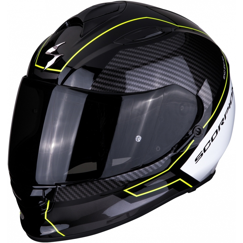 Integralhelm Scorpion EXO-510 Air Frame schwarz-weiss-fluo gelb Ausverkauf