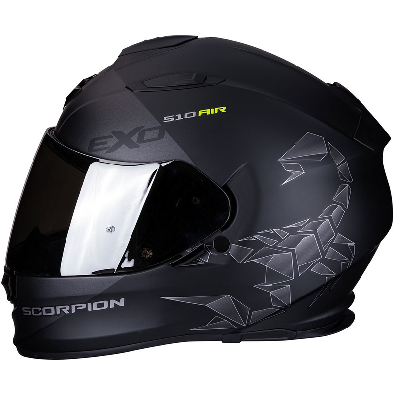 Integralhelm Scorpion EXO-510 Air Pique schwarz-silber Ausverkauf