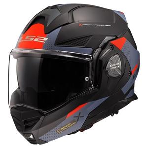 Motorrad-Klapphelm LS2 FF901 Advant X Oblivion schwarz-blau-rot - II. Qualität