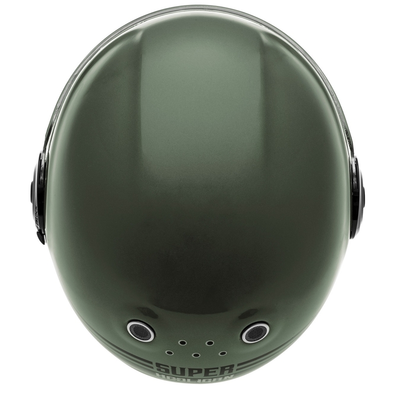Cassida Fibre Super Hooligan Integralhelm Motorrad Schwarz-Grün Abverkauf - II. Wahl