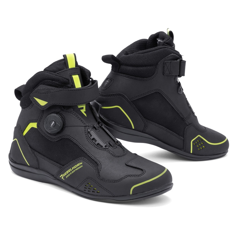 Rebelhorn Spark II Motorradstiefel schwarz-fluo gelb - 2. Wahl - II. Qualität