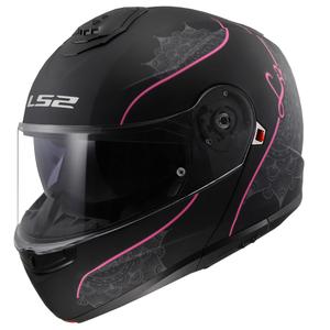 Klapphelm LS2 FF908 Strobe II Lux schwarz-pink - II. Qualität