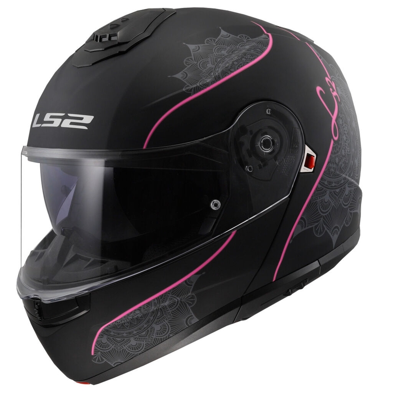 Klapphelm LS2 FF908 Strobe II Lux schwarz-pink - II. Qualität