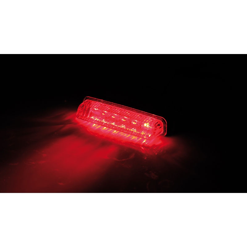 Highsider Smart Mini LED Motorrad Rücklicht schwarz-klar