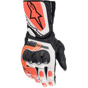 Alpinestars SP-8 Motorradhandschuhe weiß-neonrot-schwarz