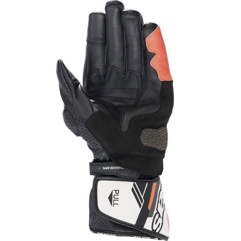 Alpinestars SP-8 Motorradhandschuhe weiß-neonrot-schwarz
