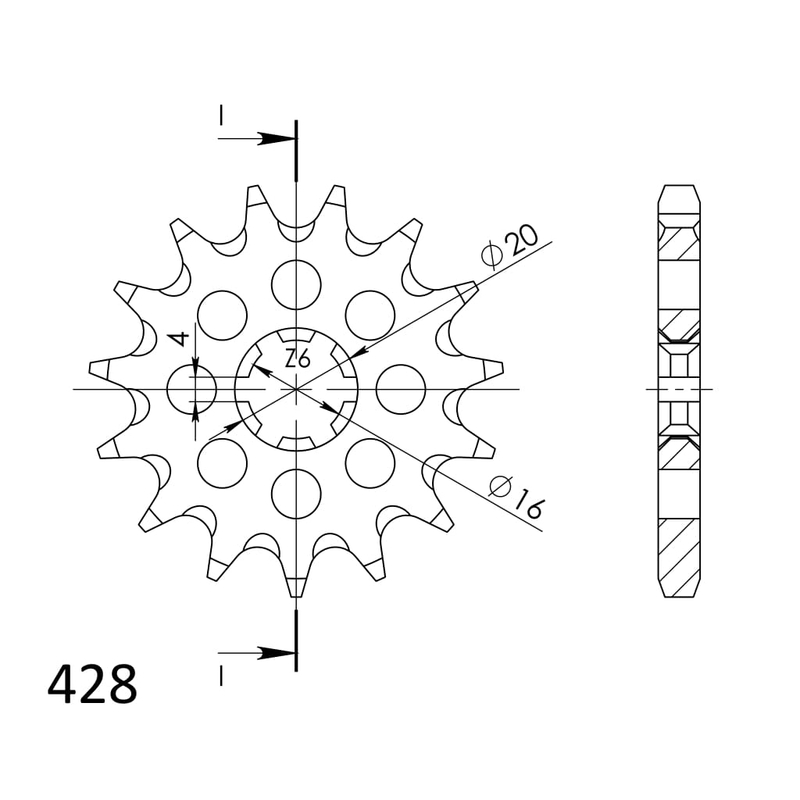 Ritzel SUPERSPROX 15T, 428