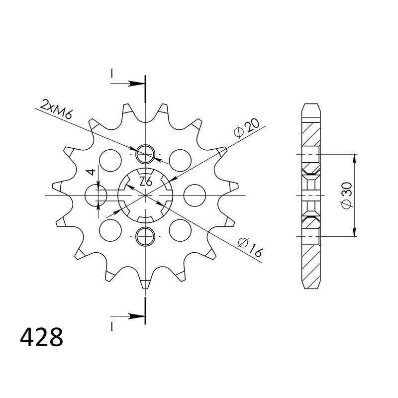 Ritzel SUPERSPROX 13T, 428