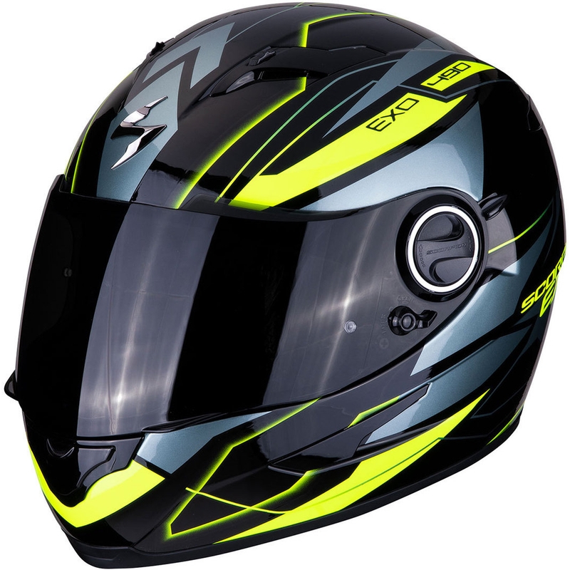 Integralhelm Scorpion EXO-490 Nova schwarz-fluorgelb