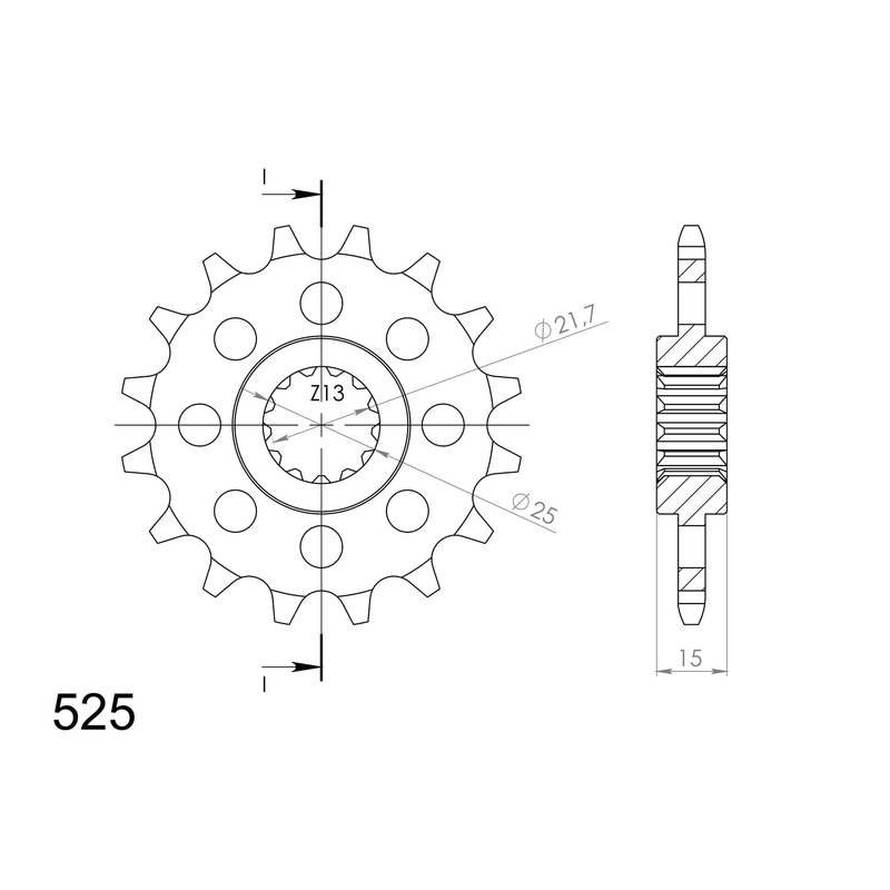 Ritzel SUPERSPROX 14T, 525
