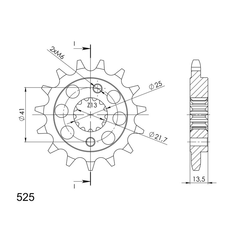 Ritzel SUPERSPROX 15T, 525