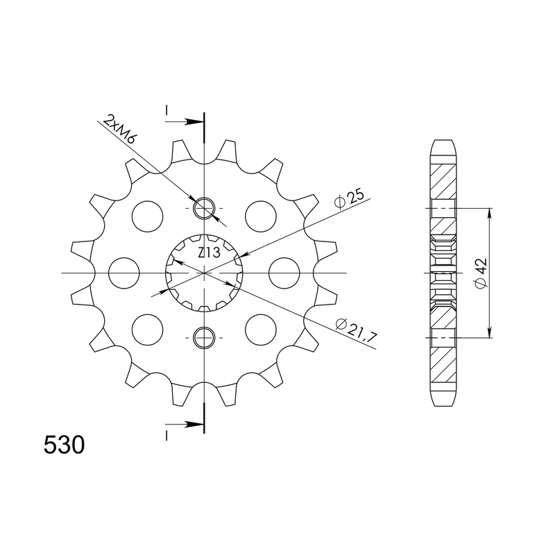 Ritzel SUPERSPROX 16T, 530