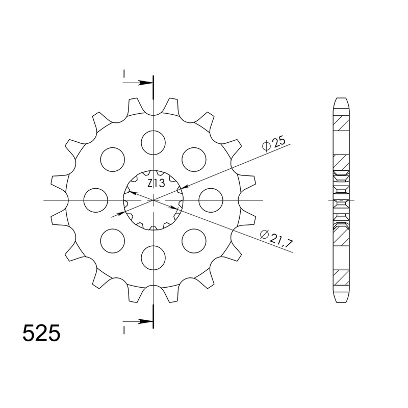 Ritzel SUPERSPROX 14T, 525