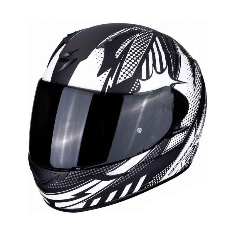 Integralhelm Scorpion EXO-390 Pop schwarz und weiß Ausverkauf