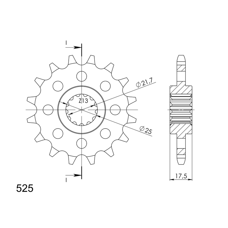 Ritzel SUPERSPROX 16T, 525