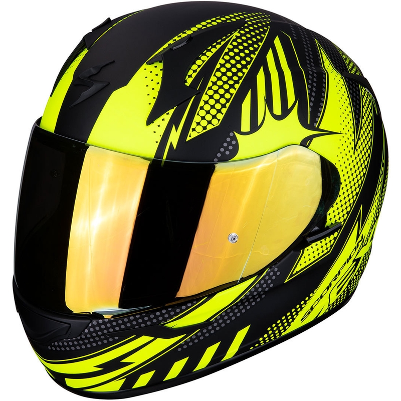 Integralhelm Scorpion EXO-390 Pop schwarz-fluo gelb Ausverkauf