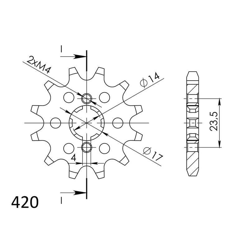 Ritzel SUPERSPROX 11T, 420
