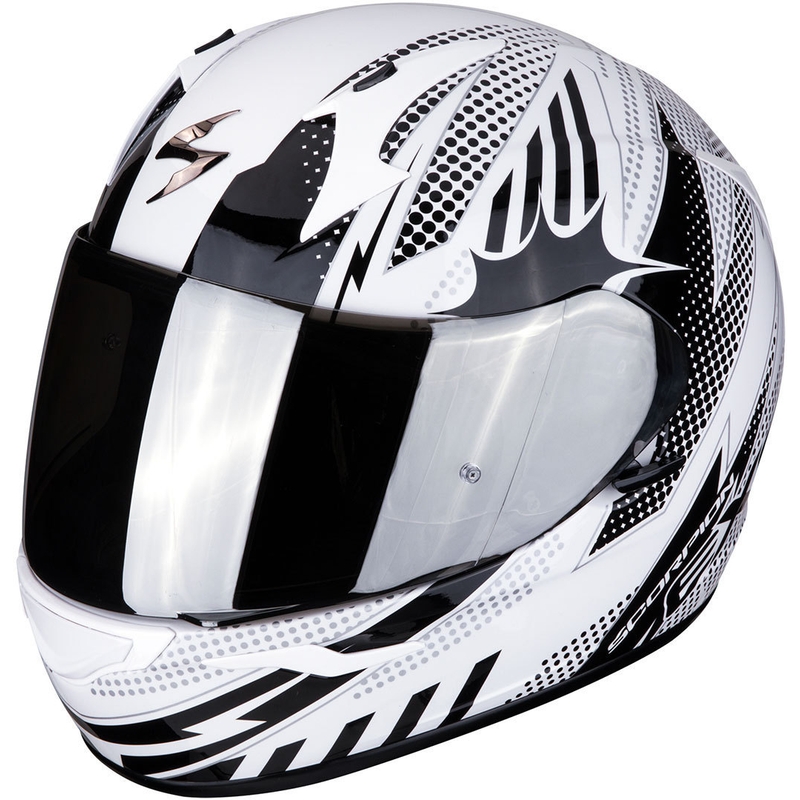 Integralhelm Scorpion EXO-390 Pop weiß-schwarz Ausverkauf