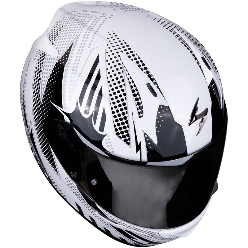 Integralhelm Scorpion EXO-390 Pop weiß-schwarz Ausverkauf