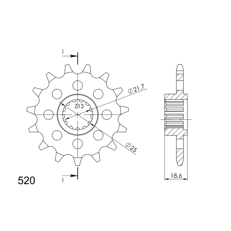 Ritzel SUPERSPROX 15T, 520