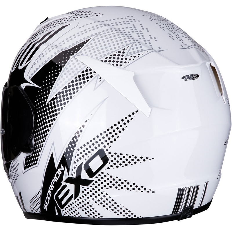 Integralhelm Scorpion EXO-390 Pop weiß-schwarz Ausverkauf