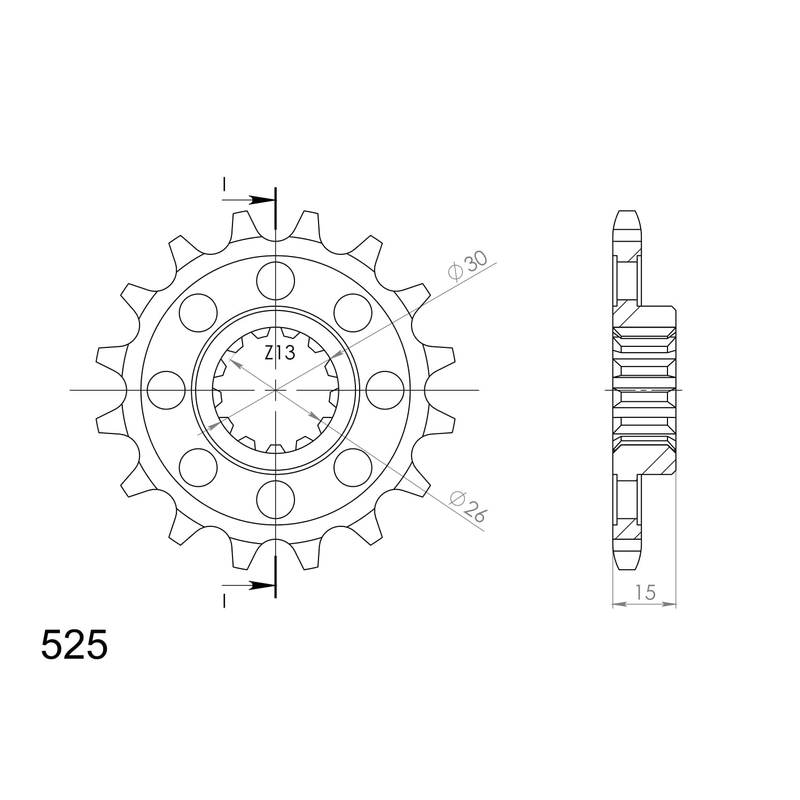 Ritzel SUPERSPROX 16T, 525