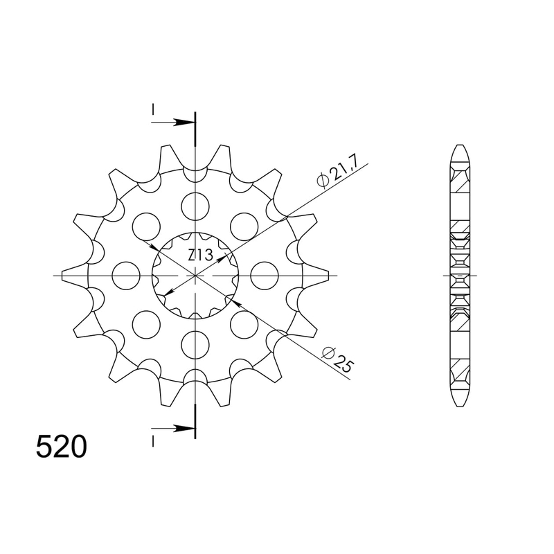 Ritzel SUPERSPROX 16T, 520