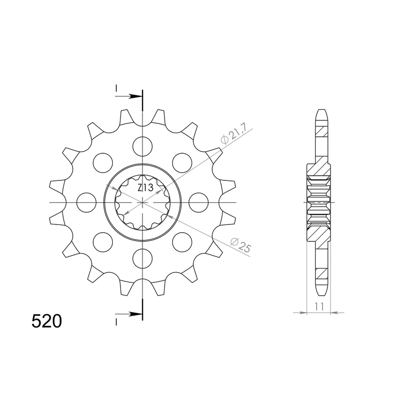 Ritzel SUPERSPROX 15T, 520