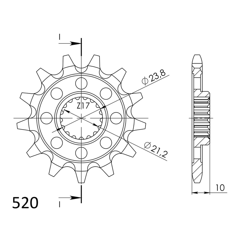Ritzel SUPERSPROX 14T, 520