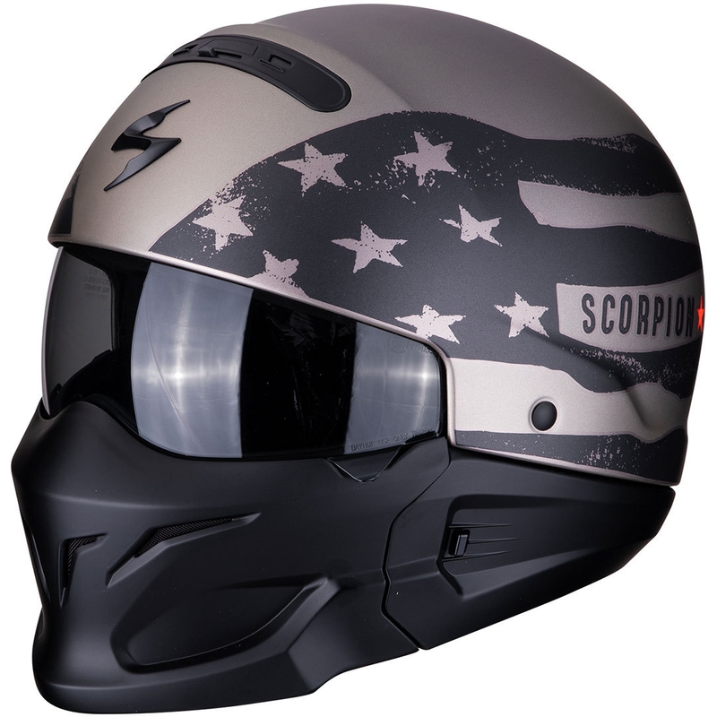 Helm Scorpion EXO-COMBAT Rookie schwarz-titan Ausverkauf