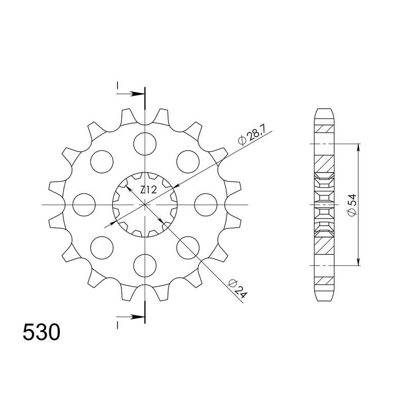Ritzel SUPERSPROX 18T, 530