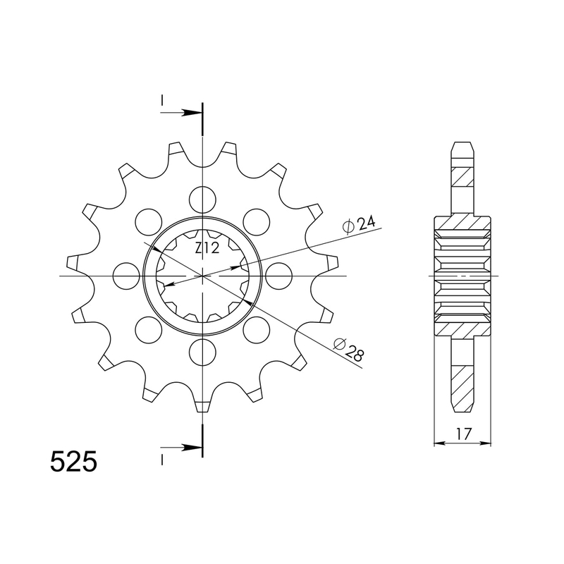Ritzel SUPERSPROX 15T, 525 Ausverkauf
