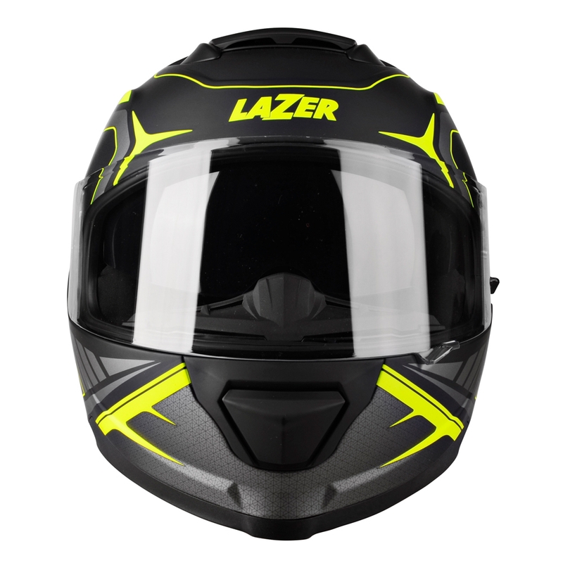 Integral Motorradhelm Lazer Rafale Hexa schwarz-fluo gelb Ausverkauf