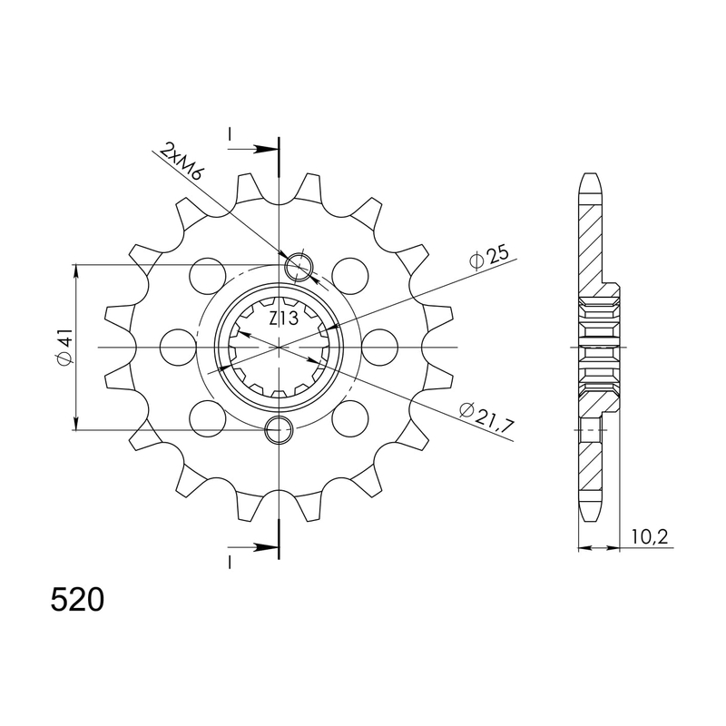 Ritzel SUPERSPROX 16T, 520