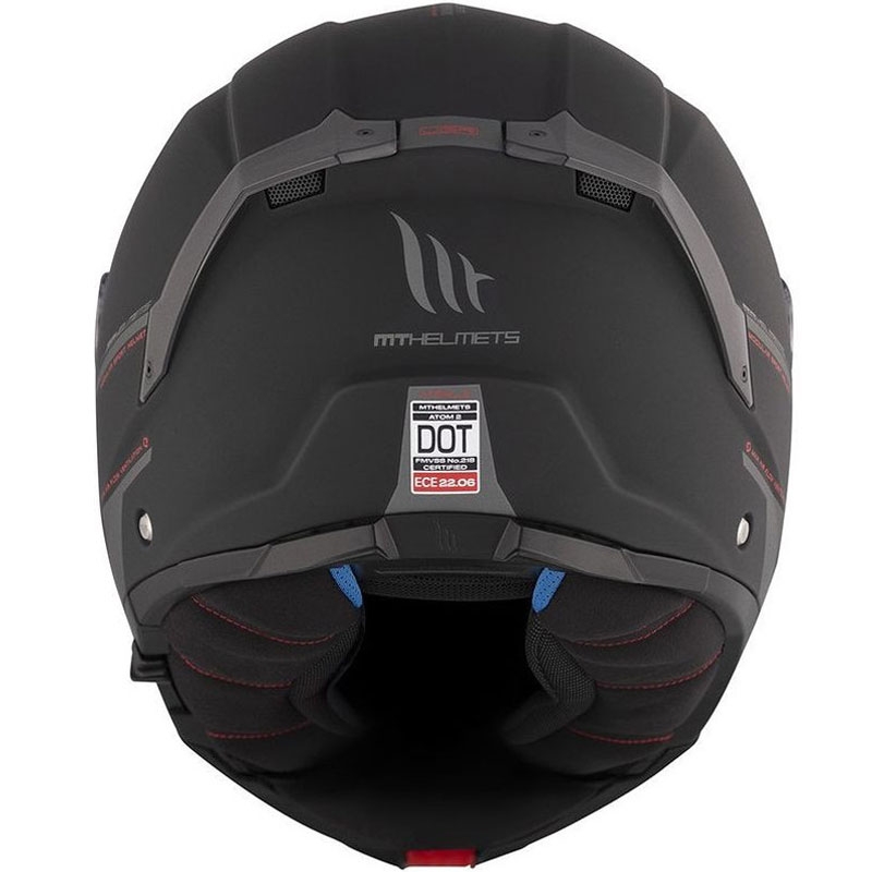 Motorrad-Klapphelm MT ATOM 2 SV SOLID A1 schwarz matt