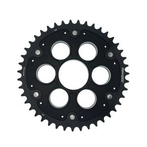 Rear sprocket STEALTH with alloy disc SUPERSPROX RSA-755:43-BLK schwarz 43T, 520