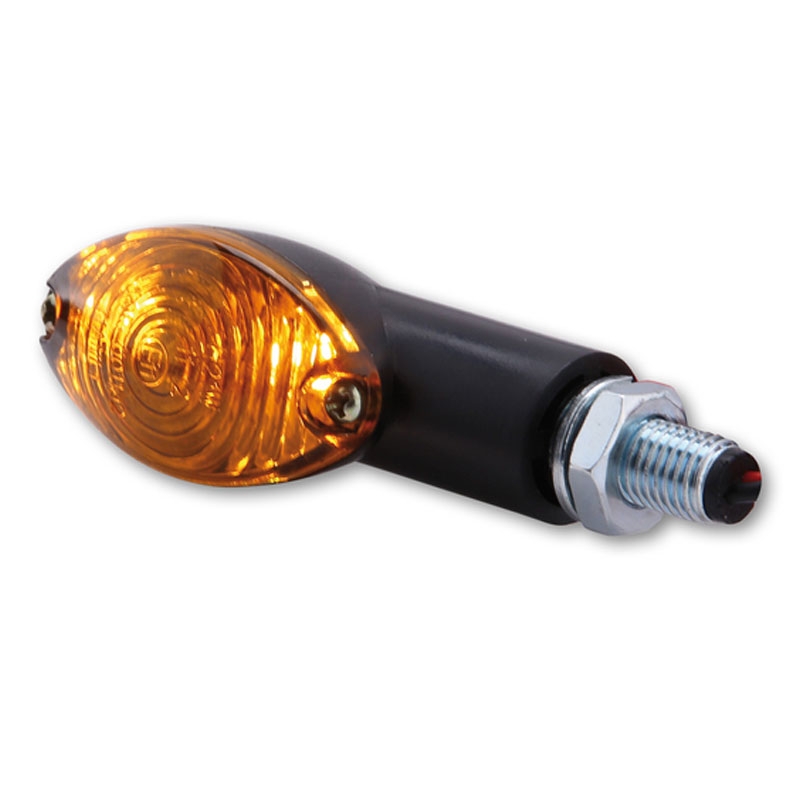 Motorradblinker Highsider Smart Cateye Mini schwarz-smoke