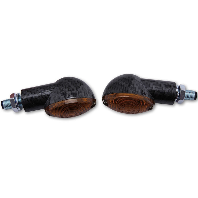 Motorradblinker Highsider Smart Cateye Mini rauchschwarz