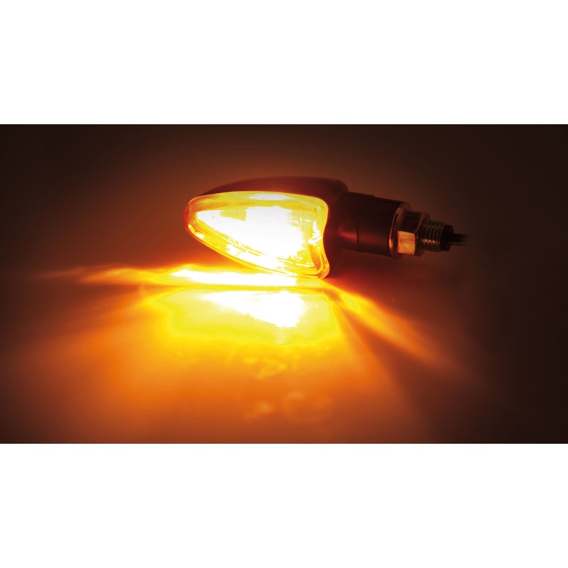 Highsider Smart Arrow Mini Motorradblinker schwarz-orange