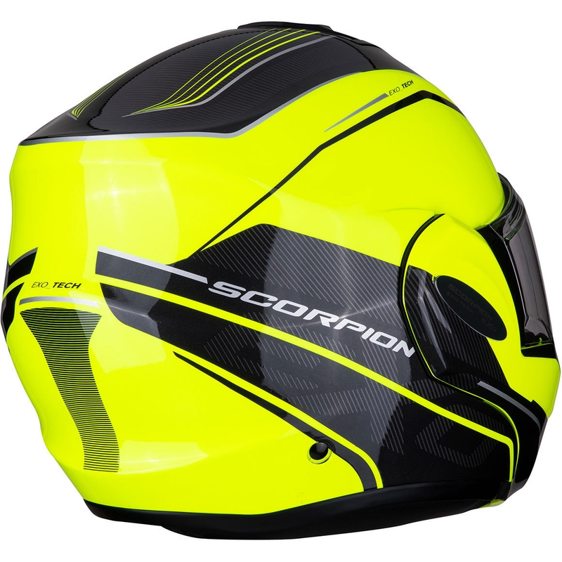 Kipphelm Scorpion EXO-TECH Time-Off fluo gelb-silber Ausverkauf