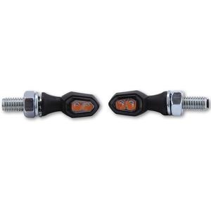 Motorradblinker Highsider Smart Crumb LED schwarz-smoke