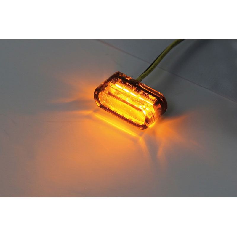 Motorradblinker Highsider Smart Module 1 LED rauchgrau