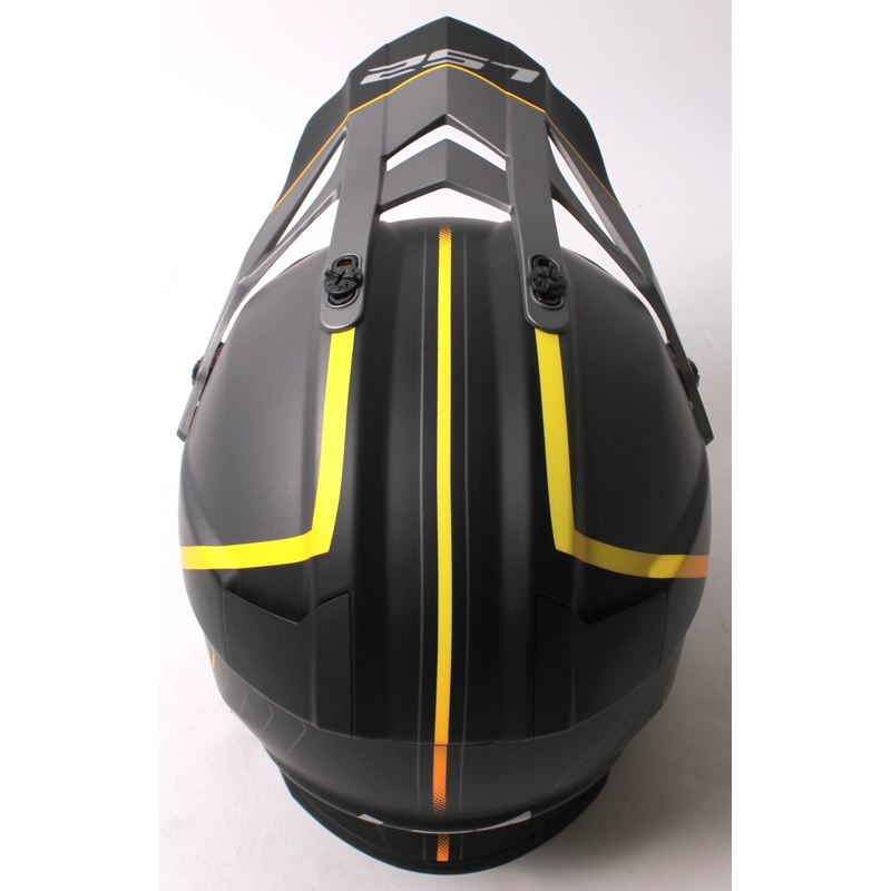 Endurohelm LS2 MX436 Pioneer Element schwarz matt - Klasse II