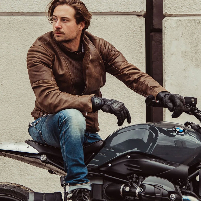 Revit Carlin SK blaue verkürzte Motorradjeans